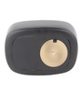 Radio Wave Black Wood Table Clock