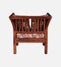 Radom Sheesham Wood 1 Seater Sofa In Honey Oak Finish