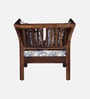Radom Sheesham Wood 1 Seater Sofa In Provincial Teak Finish