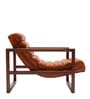 Raevello Strap Lounge Chair In Tan Brown Colour