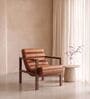 Raevello Strap Lounge Chair In Tan Brown Colour