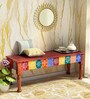 Alankaar Solid Wood Hand Painted Bench