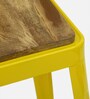 Raglan Metal Bar Stool In Yellow Colour