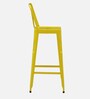 Raglan Metal Bar Stool In Yellow Colour