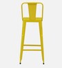 Raglan Metal Bar Stool In Yellow Colour