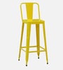 Raglan Metal Bar Stool In Yellow Colour