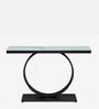Ragusa Metal Console Table in Black Finish with Porcelain Top Ragusa Metal Console Table in Black Finish with Porcelain Top
