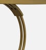 Ragusa Metal Console Table in Gold Finish with Porcelain Top Ragusa Metal Console Table in Gold Finish with Porcelain Top
