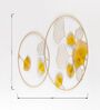 Floral Gold & Yellow Iron Wall Art