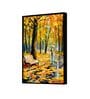 Rain Park Multicolour Synthetic Wood Framed Canvas Wall Painting