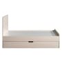 Raina Kids Double Bed with Pull Out Trundle in Oak Finish