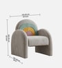 Rainbow Arch Faux Fur Kids Lounge Chair