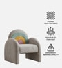 Rainbow Arch Faux Fur Kids Lounge Chair