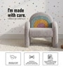 Rainbow Arch Faux Fur Kids Lounge Chair