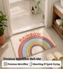 Cream Rainbow Theme Non-Slip Bath Mat (40x60 CM)