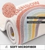 Cream Rainbow Theme Non-Slip Bath Mat (40x60 CM)