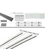 4 Pipes Stainless Steel Ceiling Mounted Cloth Drying Rack (Length: 96 Inches)