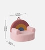 Rainbow Kids Sofa In Blush Pink Colour