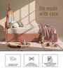 Rainbow Leatherette Kids Twin Bed With Box Storage In Pink Colour