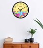 Rainbow Multicolour Plastic Wall Clock