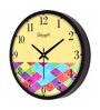 Rainbow Multicolour Plastic Wall Clock