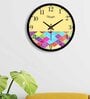 Rainbow Multicolour Plastic Wall Clock