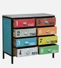 Rainbow Solid Wood  Multicolour Chest of Drawers