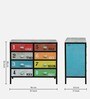 Rainbow Solid Wood  Multicolour Chest of Drawers
