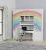 Rainbow Trails Study Table With  Storage