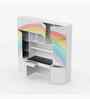 Rainbow Trails Study Table With  Storage