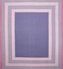 Pink Traditional 160 TC Cotton 1 Double Bedsheet with 2 Pillow Covers