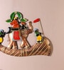 (1Pc) Multicolor Metal Rajasthani Baraat Wall Decor For Living Room