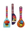 Set of 3  Rajasthani Character Wooden Spoon Wall Hanging