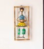 Rajasthani Dholak Artist Handmade & Hand-Painted Wall Decor Hanging In Iron