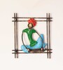Rajasthani Dholi Artist Handmade & Hand-Painted Wall Decor Hanging In Iron