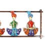 (1Pc) Multicolor Metal Rajasthani Folk Figures Wall Decor For Living Room