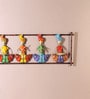 (1Pc) Multicolor Metal Rajasthani Folk Figures Wall Decor For Living Room