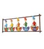 (1Pc) Multicolor Metal Rajasthani Folk Figures Wall Decor For Living Room