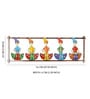 (1Pc) Multicolor Metal Rajasthani Folk Figures Wall Decor For Living Room
