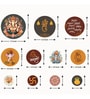 Set of 11 Decorative Ganesha Wall Art Stickers