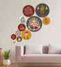 Set of 11 Decorative Ganesha Wall Art Stickers