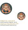 Set of 11 Decorative Ganesha Wall Art Stickers