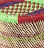 Ethnic Hand Crafted Cane Stool in Multi colour