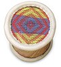 Ethnic Handcrafted Muddha Manjola Stool in Multi Colour