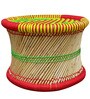 Ethnic Handcrafted Mudiya Stool in Multi Colour