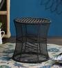 Ethnic Hand Crafted Muddha Cane Stool in Black Colour
