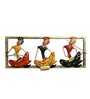 Rajasthani Musicians Multicolour Iron Wall Art