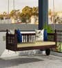 Rajasthani Solid Wood Swing in Walnut Colour