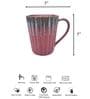Rajputana Reverie Maroon Ceramic Tea Cups