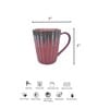Rajputana Reverie Maroon Ceramic 300 ml Handmade Coffee Mug